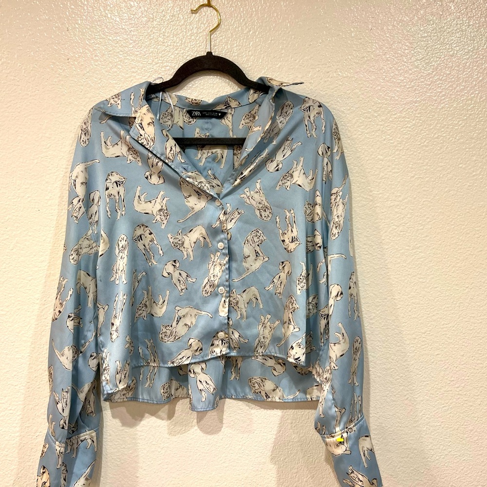 Zara dog print top